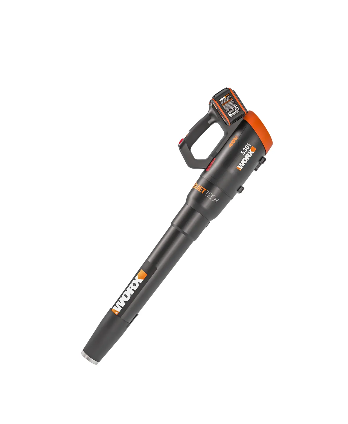 40V 530 CFM 180 MPH brushless QuietTech leaf blower | Worx