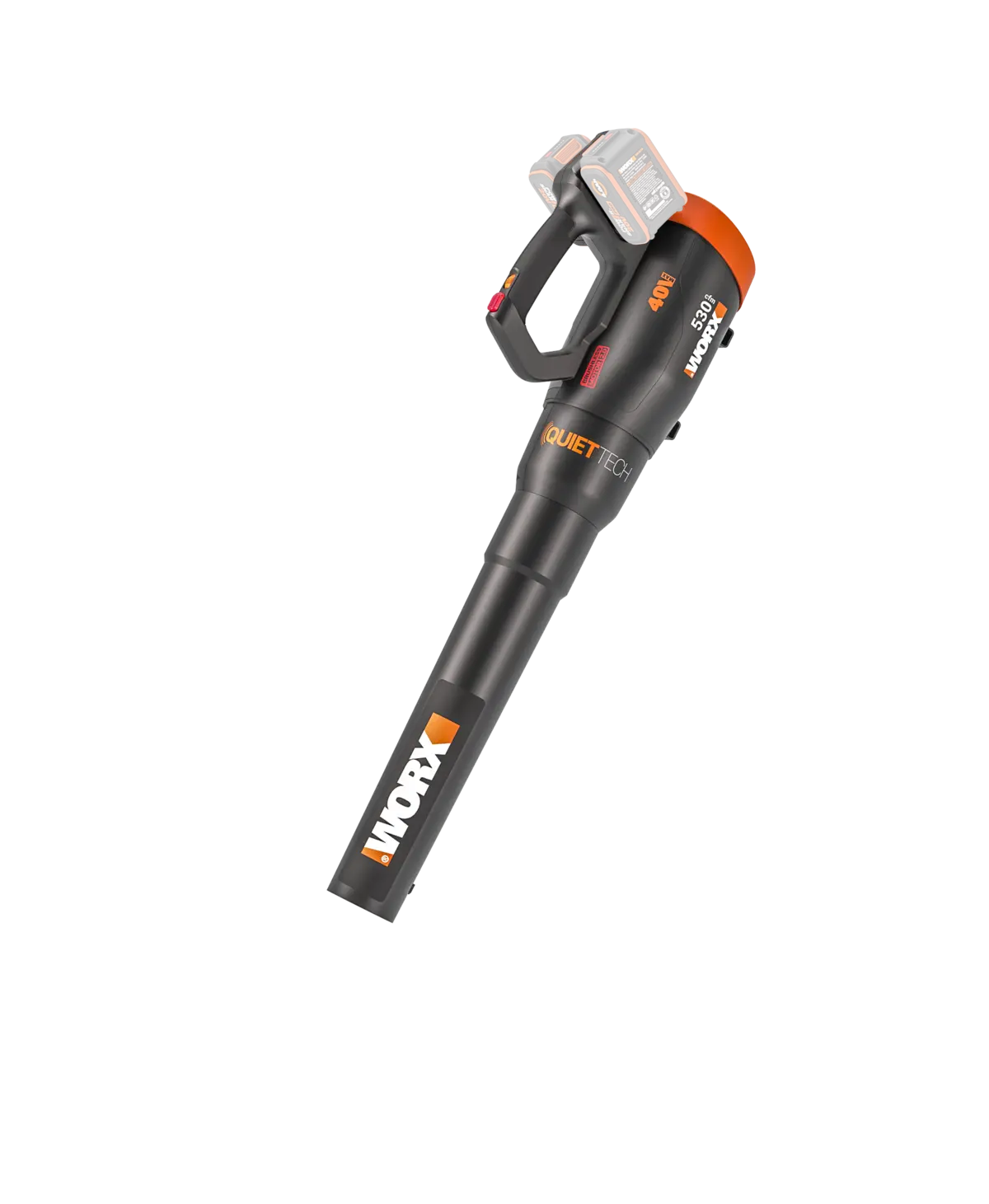 40V 530 CFM 180 MPH brushless blower