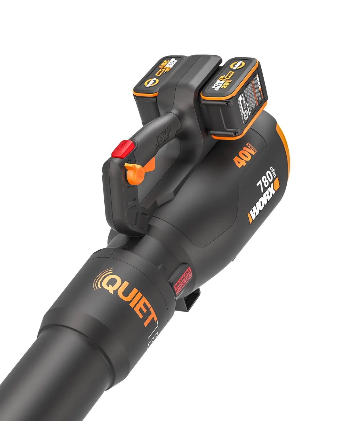 40 V 780 CFM 190 MPH brushless QuietTech leaf blower | Worx