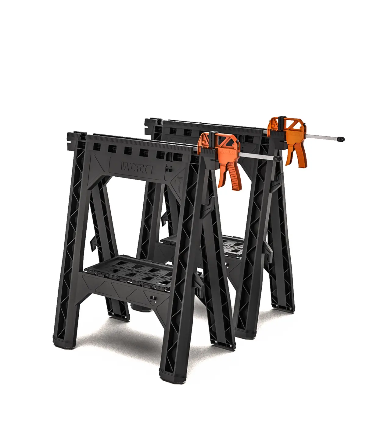 Clamping Sawhorses with Bar Clamps - WX065 | WORX