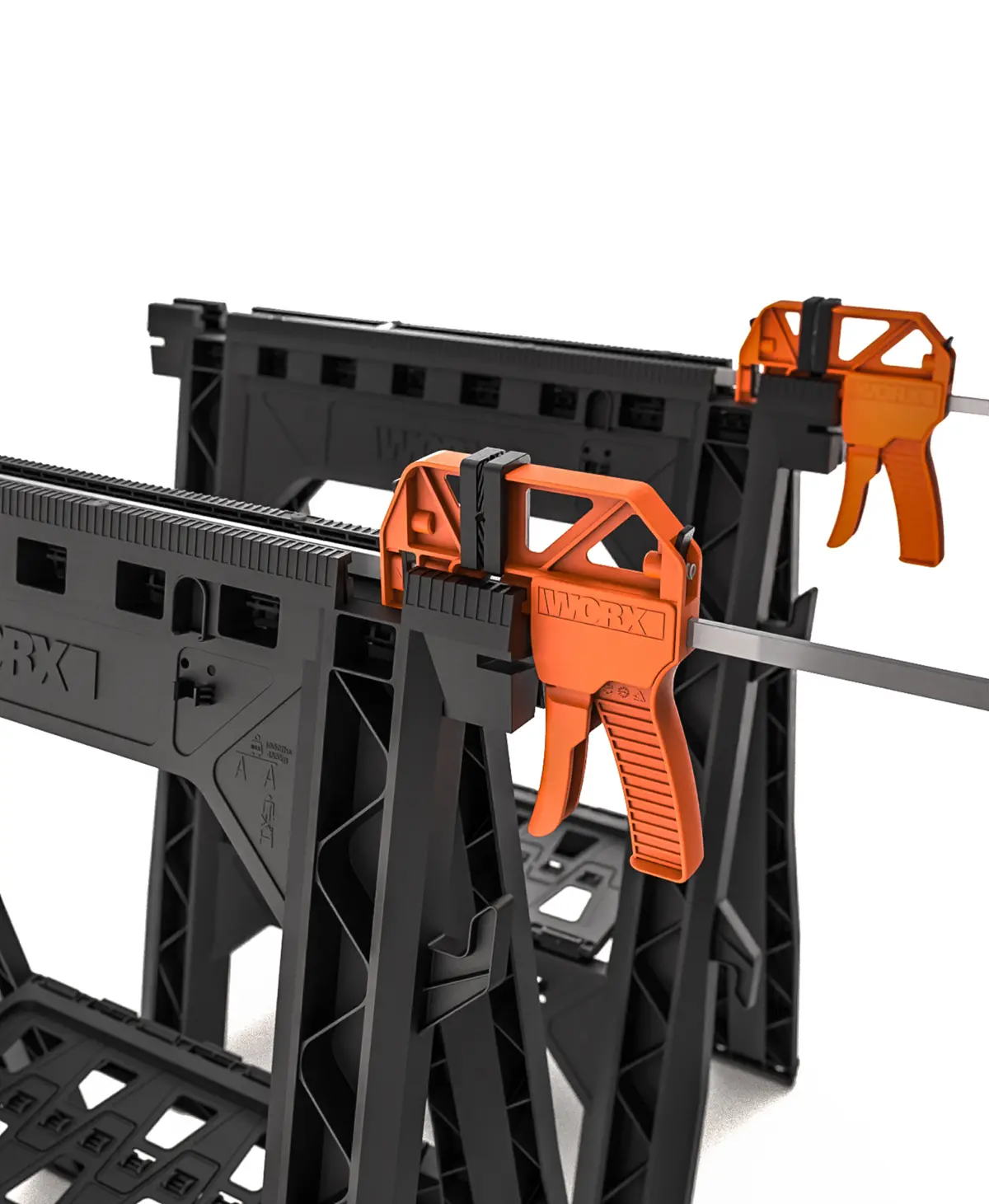Clamping Sawhorses with Bar Clamps - WX065 | WORX