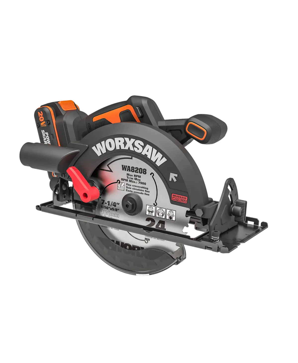 20V 7-1/4" brushless circular saw