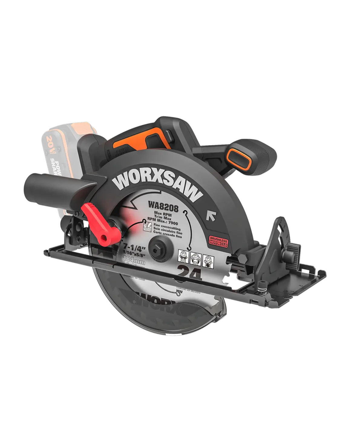 20V 7-1/4" brushless circular saw