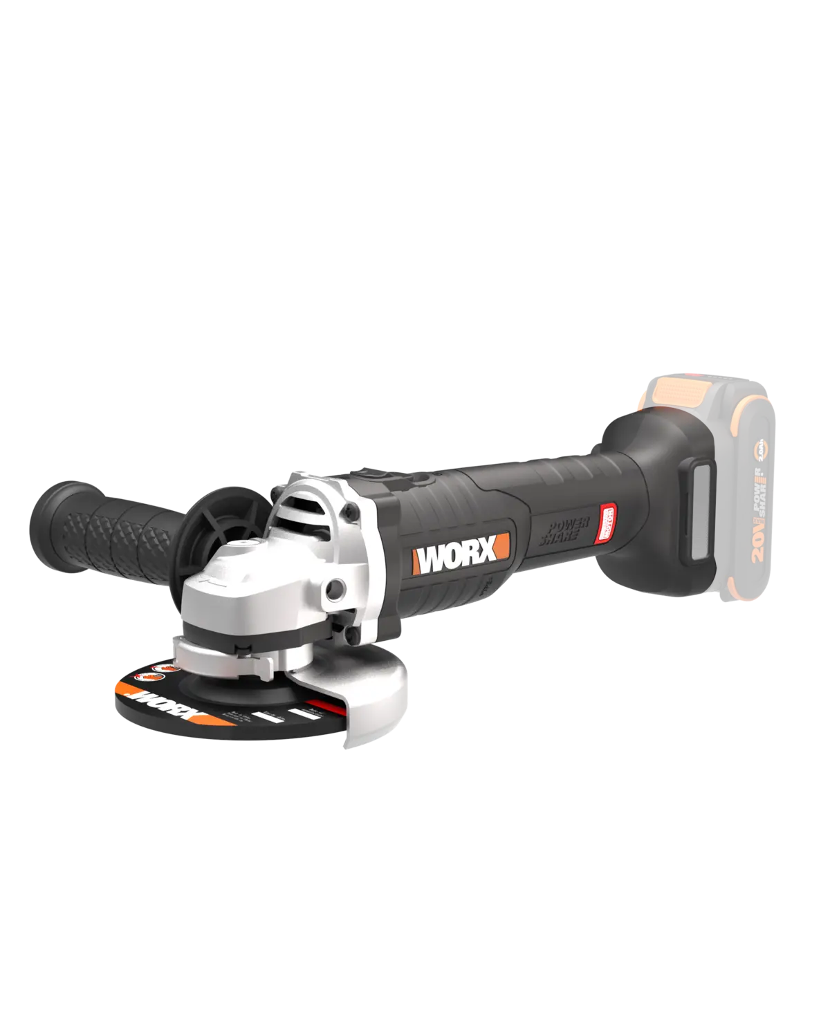 20V 4-1/2" brushless angle grinder