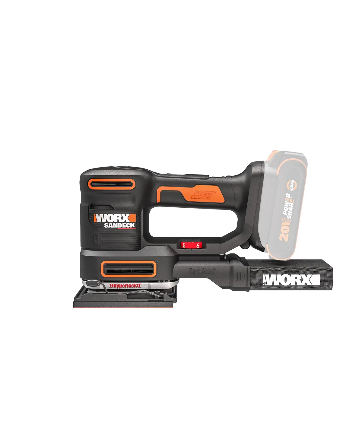 20V 10,000 orbits/minute multi-sander - Tool Only | WORX