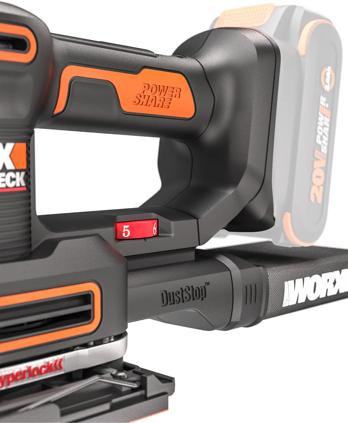 20V 10,000 orbits/minute multi-sander - Tool Only | WORX
