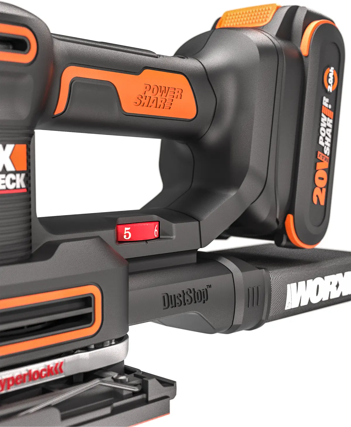 20V 10,000 orbits/minute multi-sander | Worx