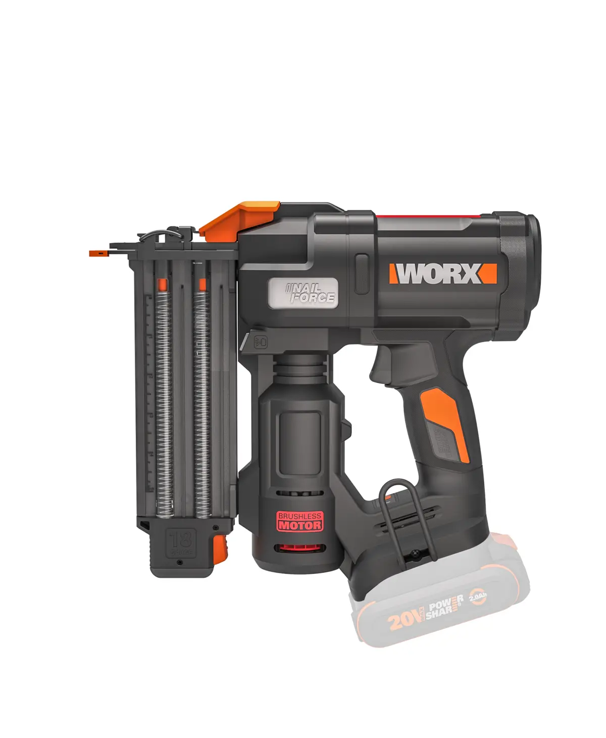 20V 18-gauge brushless brad nailer | Worx