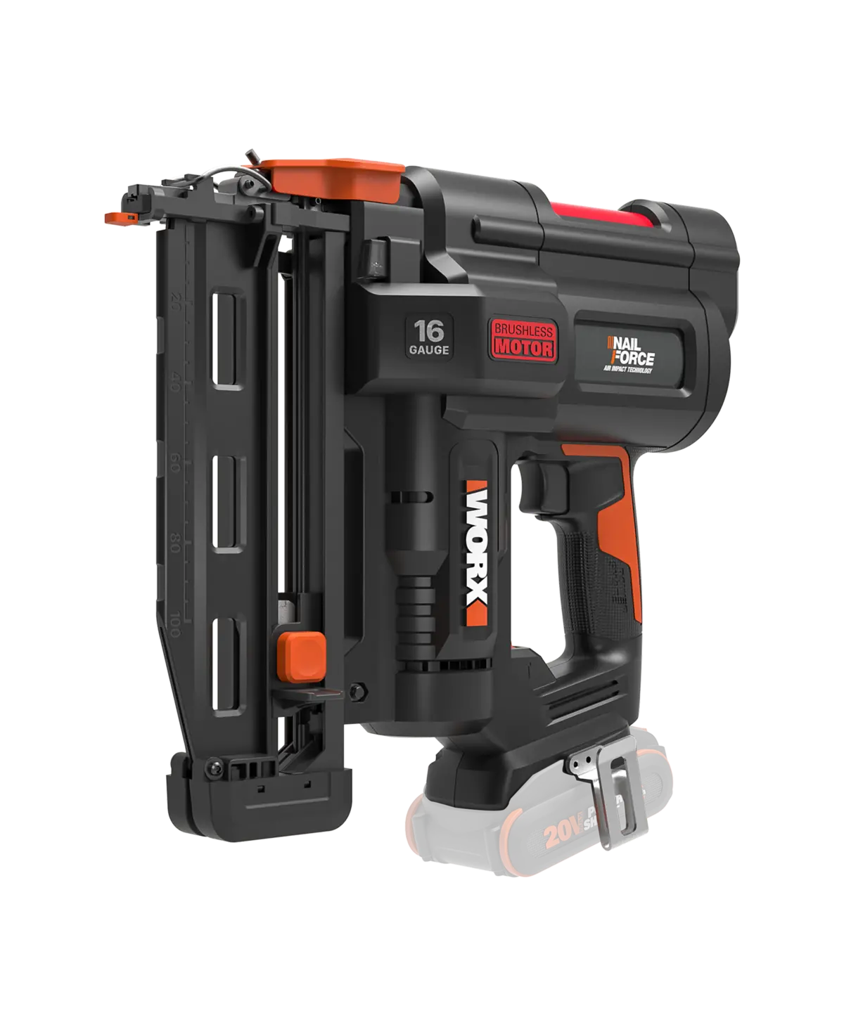 20V 16Ga brushless nail gun