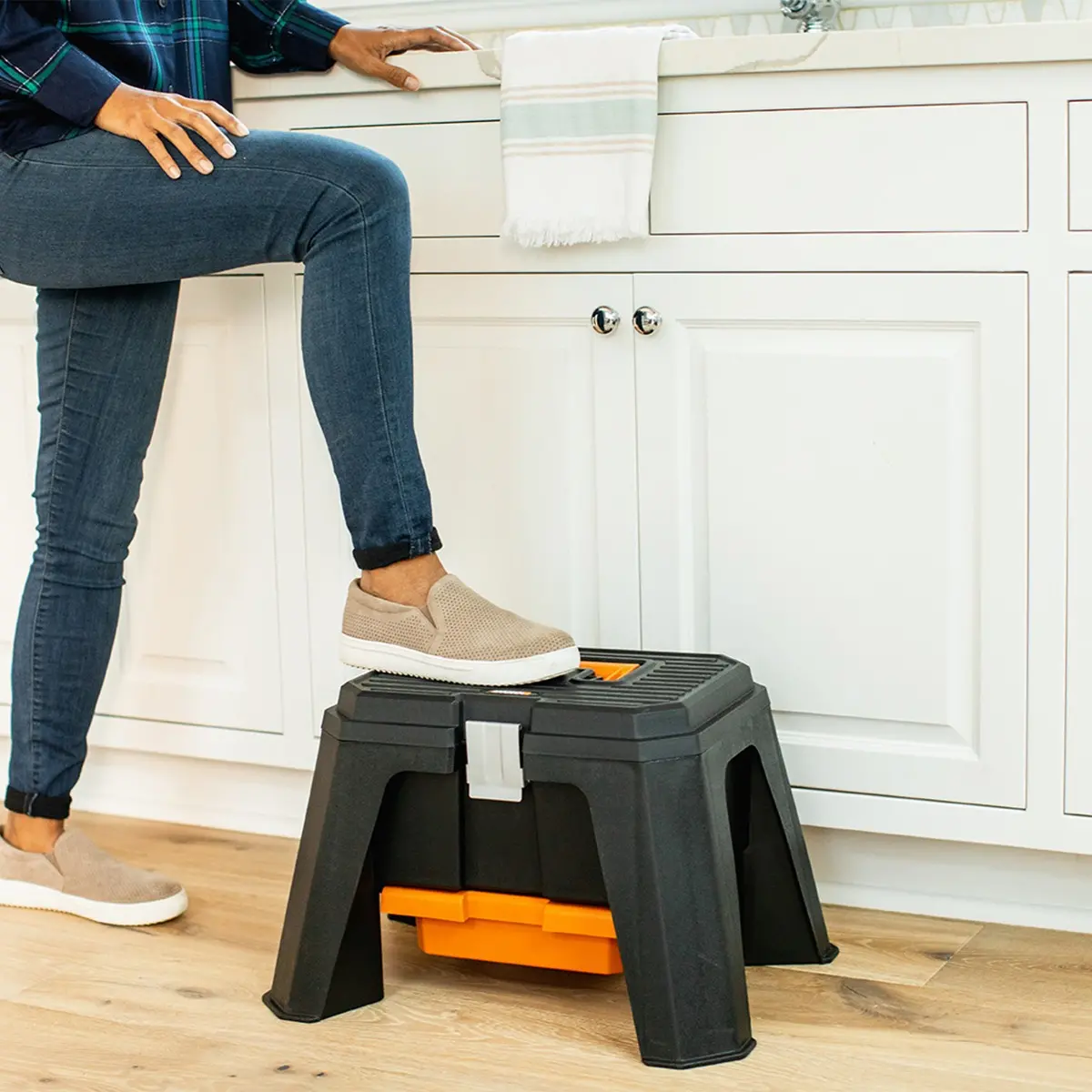 ZipSnip Cordless Scissors & Storage Step Stool Combo | WORX