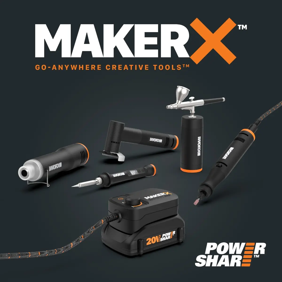 MAKERX Ultimate Crafting Tool Combo Kit (WO7089) | WORX