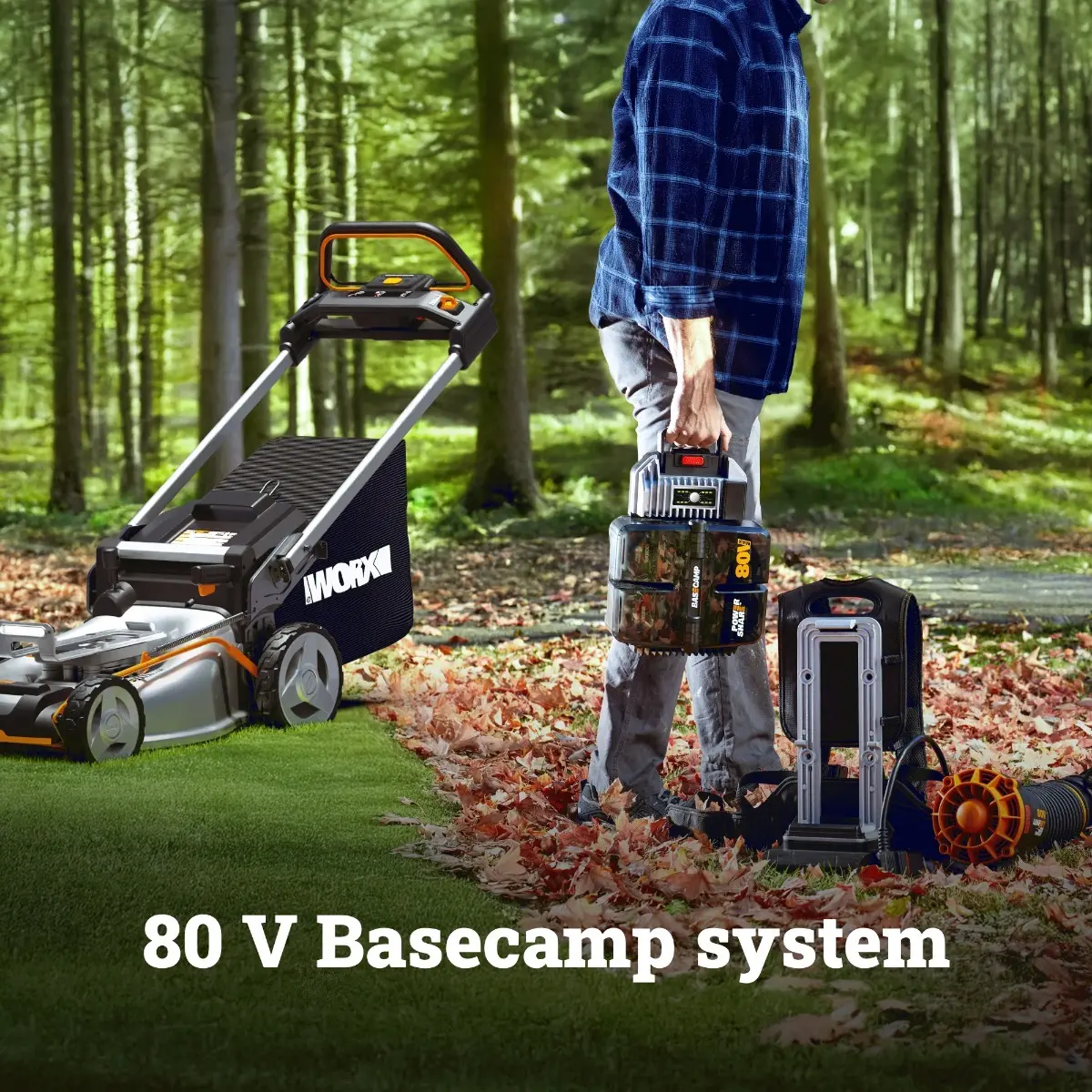 80V 21” self-propelled brushless lawn mower | WORX