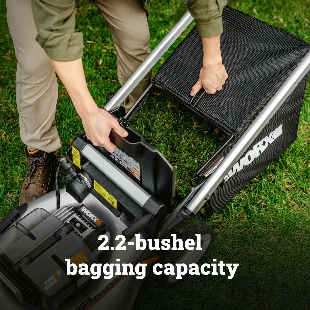 80V 21” self-propelled brushless lawn mower | WORX