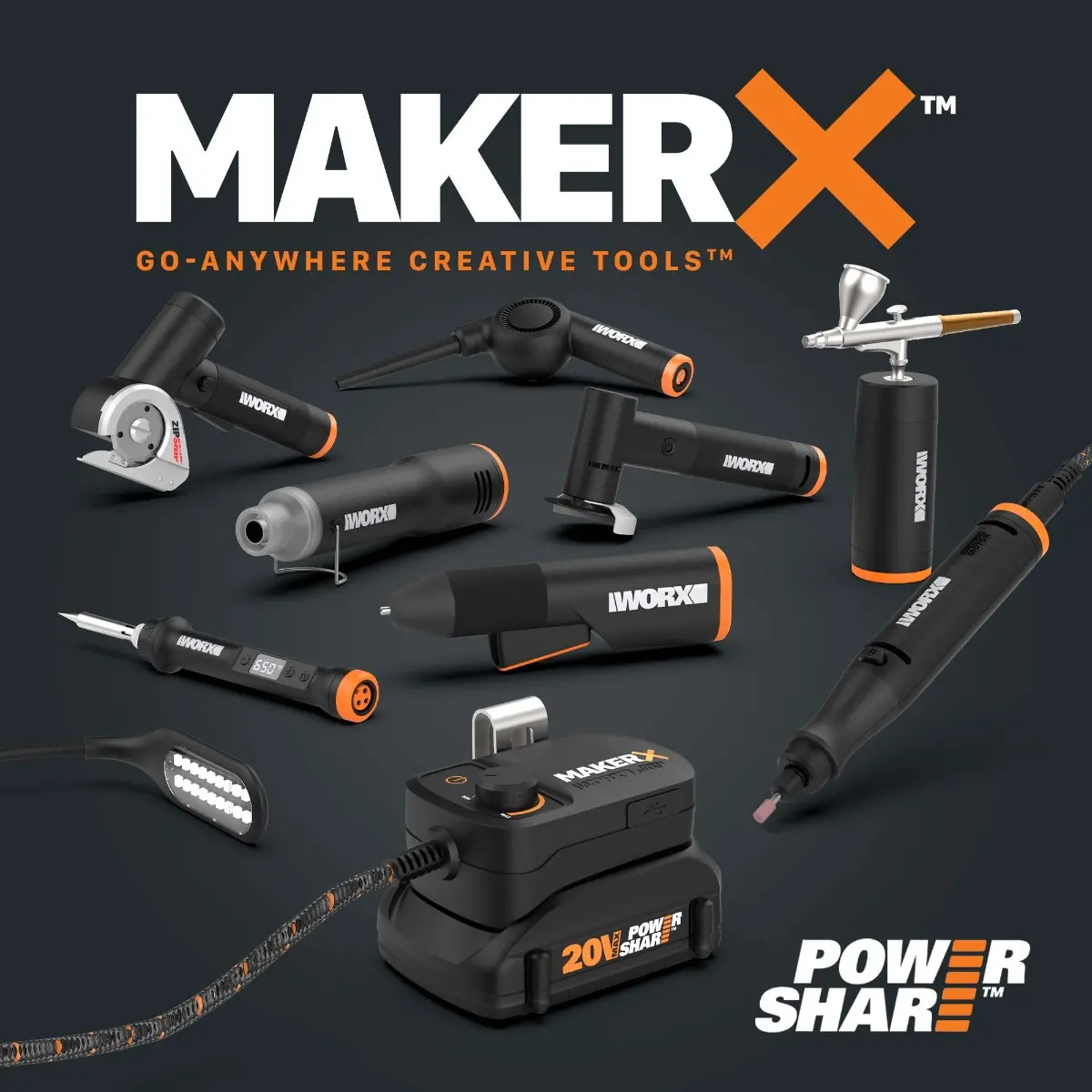 Rotary Tool / Wood & Metal Crafter Combo Kit | WORX