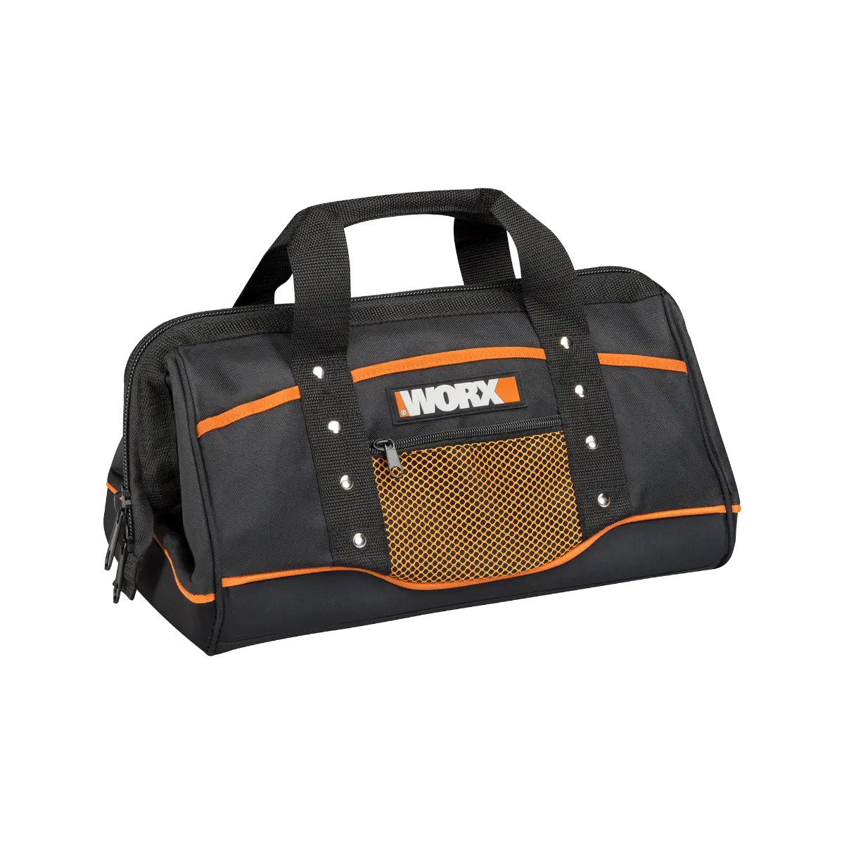 Zippered Tool Bag with Interior and Exterior Pockets