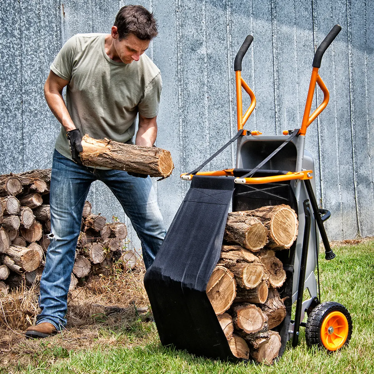 VARO,S.A. VALENTI ウォールハンガー Aerocart Wheelbarrow Firewood Carrier | WA0232 | WORX