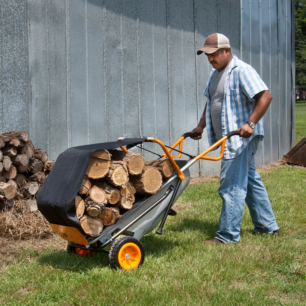 Aerocart Wheelbarrow Firewood Carrier | WA0232 | WORX