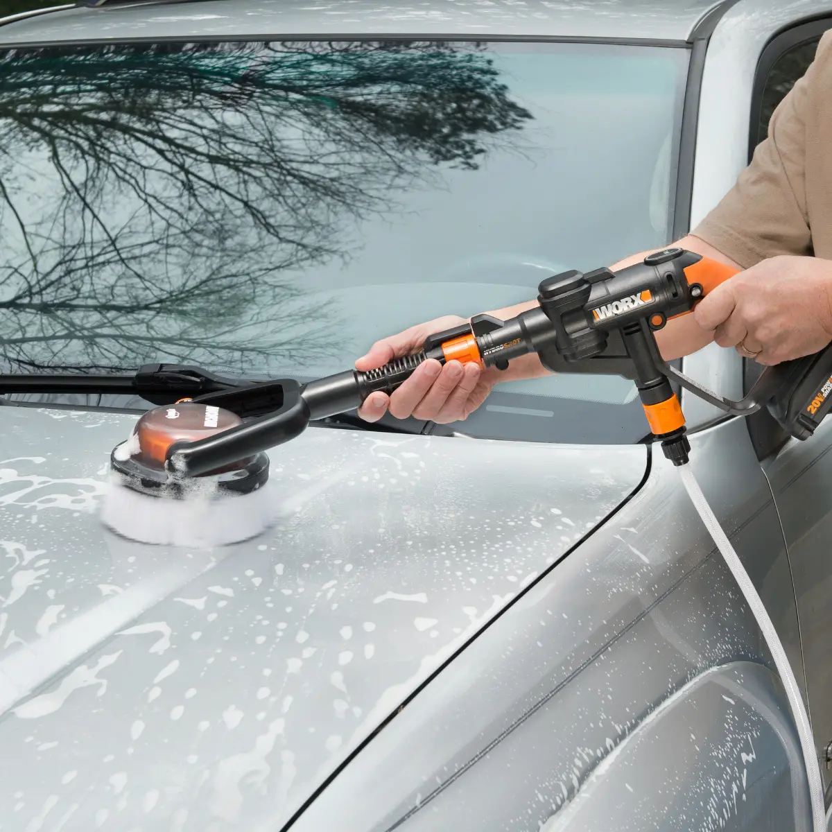 Hydroshot Adjworxtable Automotive Power Scrubber | WORX