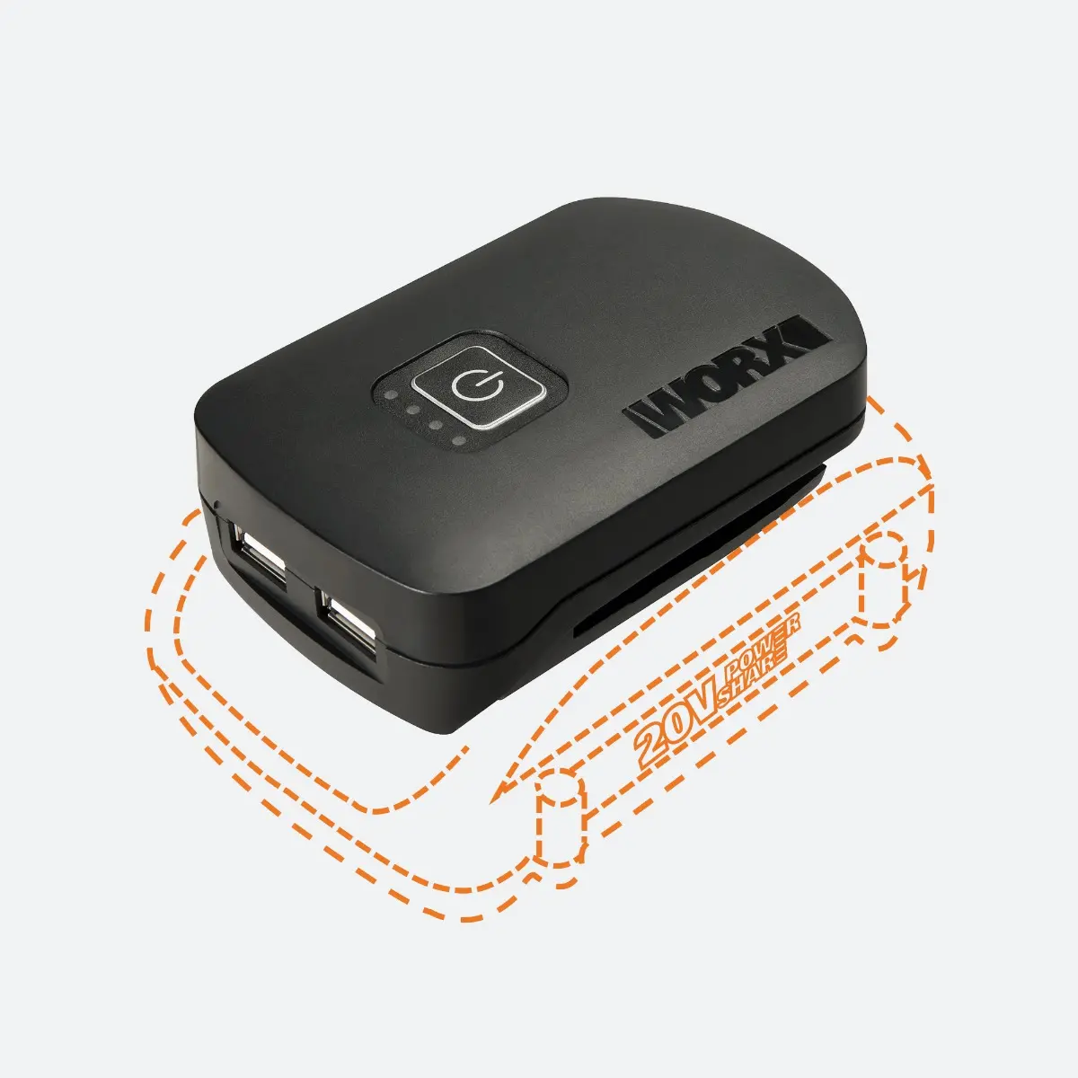 20V USB Charger Adapter | WORX