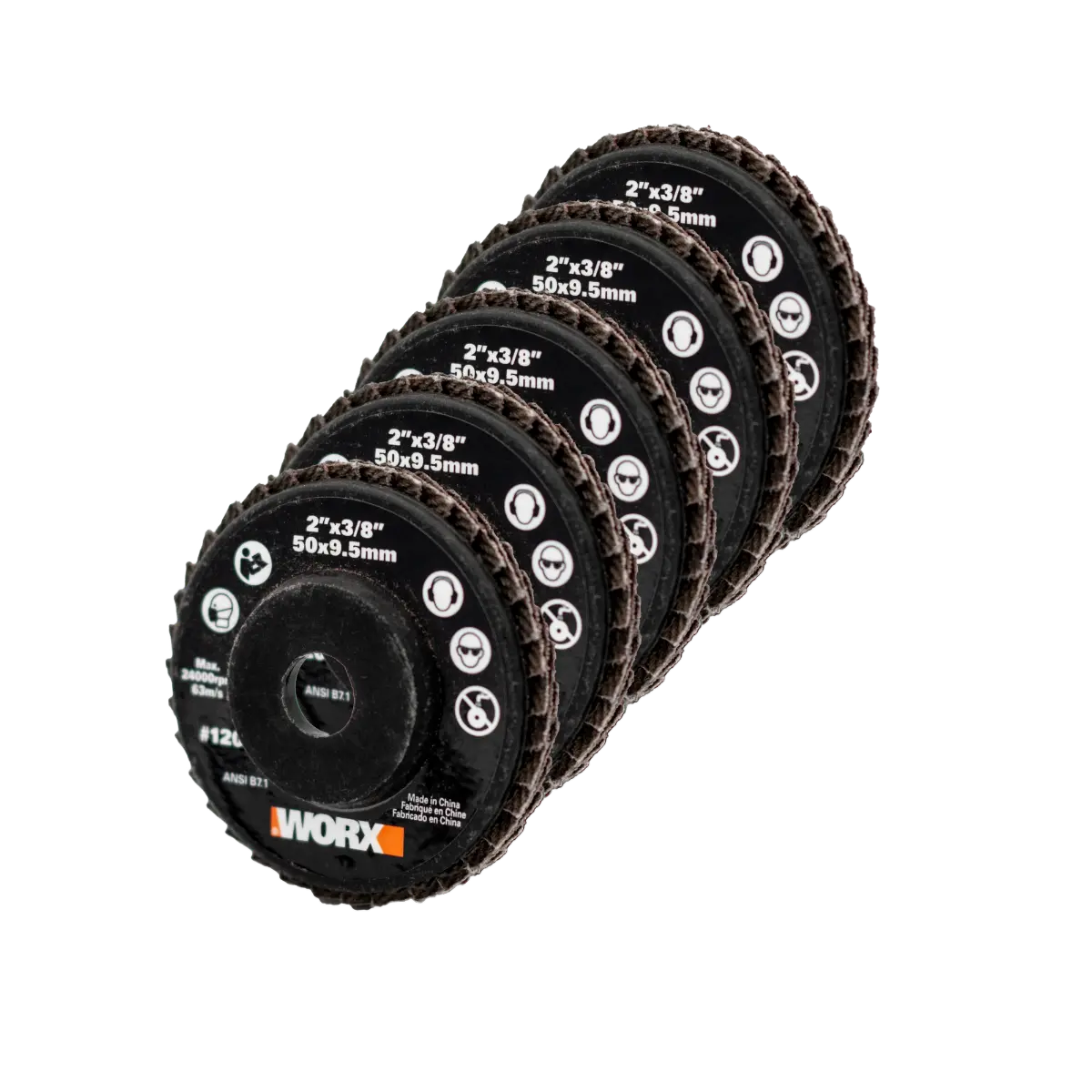 2" MAKERX 120G Flap Sanding Wheels (5PC)