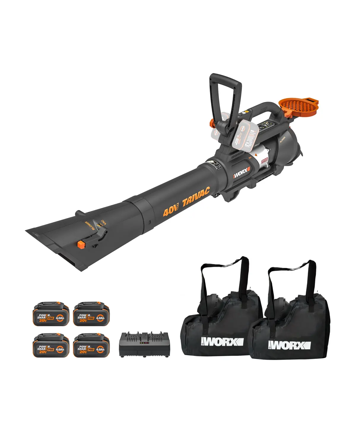 40V brushless leaf blower / vacuum / mulcher