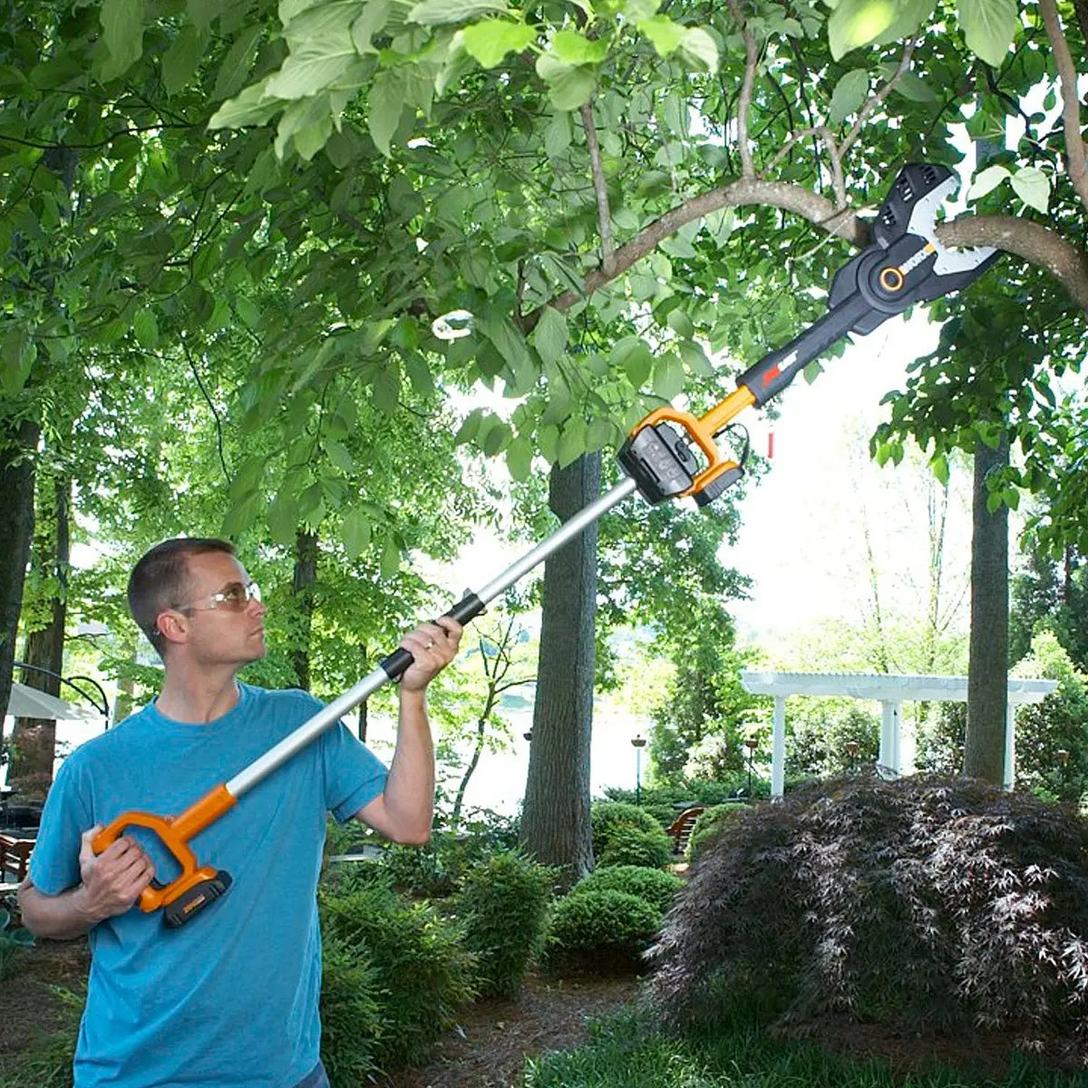 20V JawSaw Chainsaw with 5ft Extension Pole WG321 | WORX