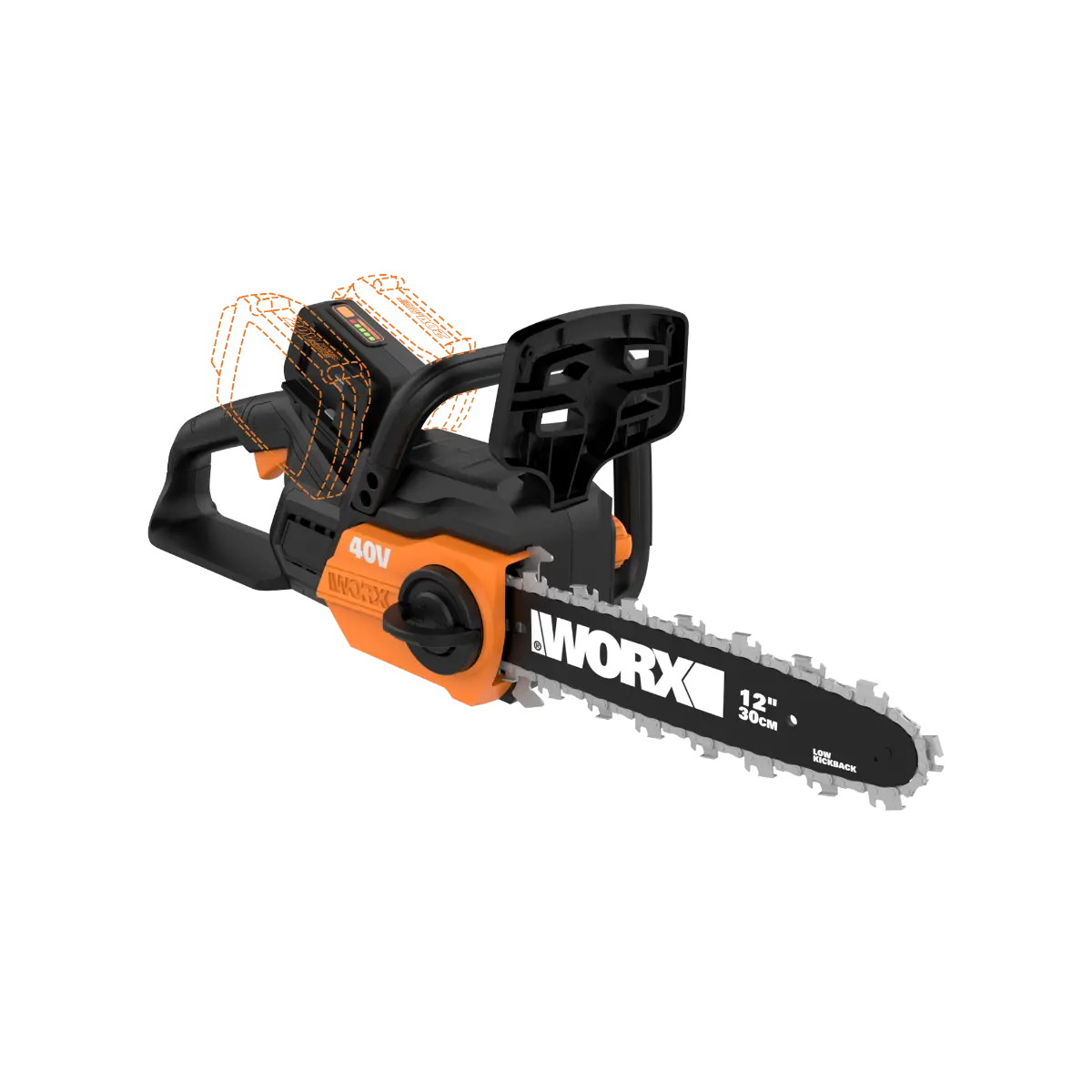 40V Power Share 12" Cordless Chainsaw w/ Auto Tension - Tool Only (Discontinued)