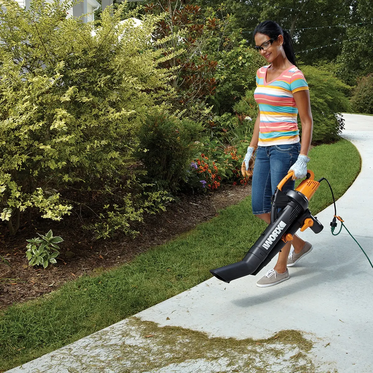 TRIVAC 3-in-1Blower, Mulcher Vcuum w/ Metal Impeller | WORX