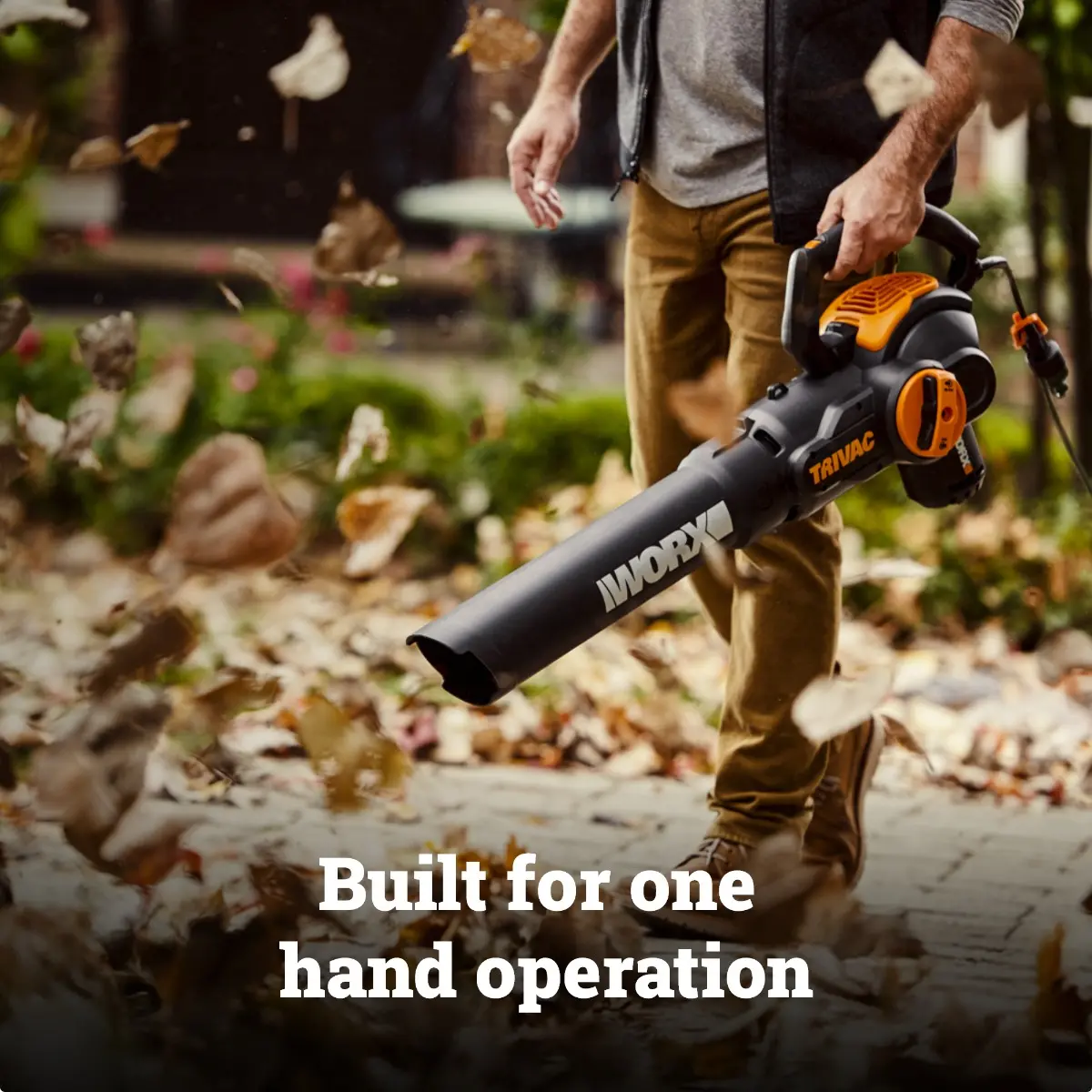 TRIVAC 12-Amp 3-in-1 Blower, Mulcher & Yard Vacuum | WORX