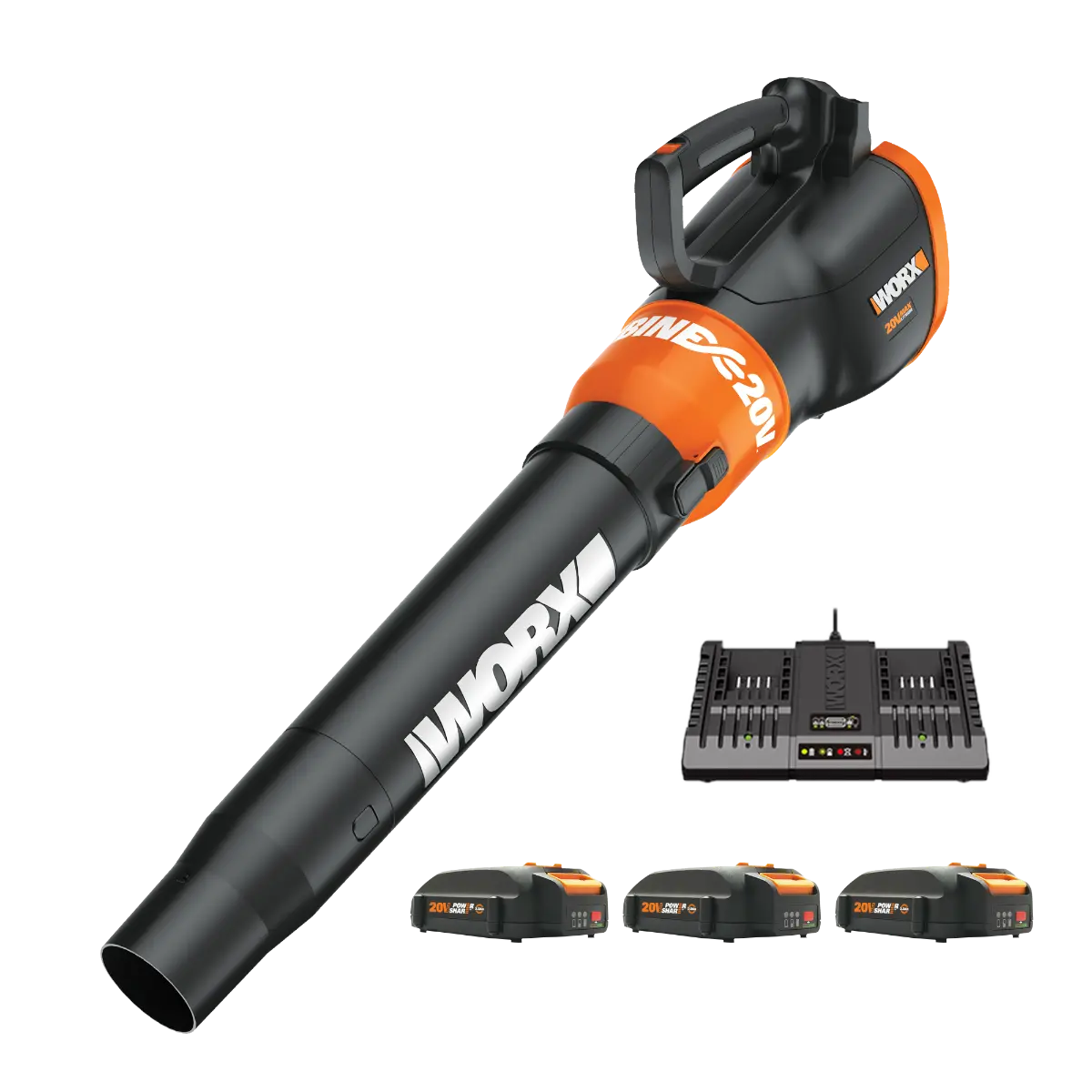 20V Power Share TURBINE Cordless Leaf Blower (3 Batteries) (DISCONTINUED) 20V Power Share TURBINE Cordless Leaf Blower (3 Batteries) (DISCONTINUED)