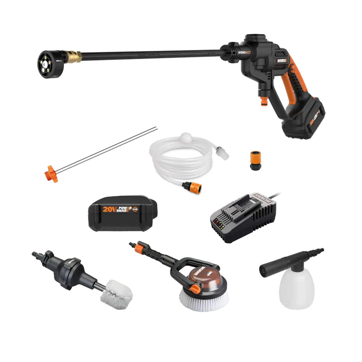 20V 415 MAX PSI Hydroshot Bundle w/Automotive & Boat Cleaning Kit 20V 415 MAX PSI Hydroshot Bundle w/Automotive & Boat Cleaning Kit