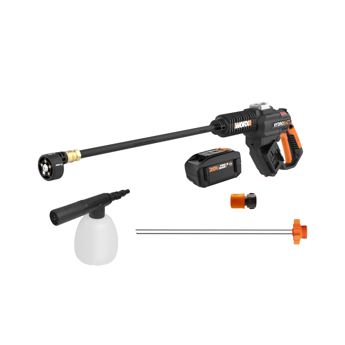 20V Power Share Hydroshot Portable Power Cleaner w/ Cleaning Accessories and 4.0Ah Battery
