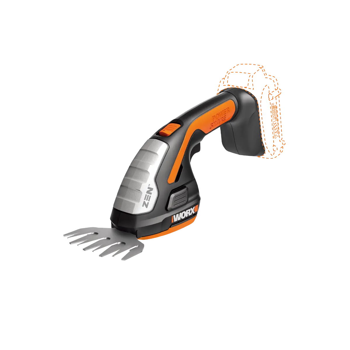 20V Power Share Cordless 4" Shear and 8" Shrubber Trimmer - Tool Only