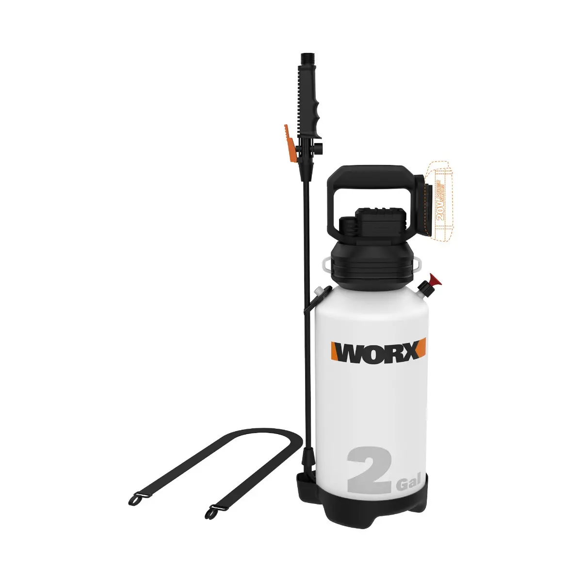 20V 2-Gallon Cordless Lawn Sprayer - Tool Only