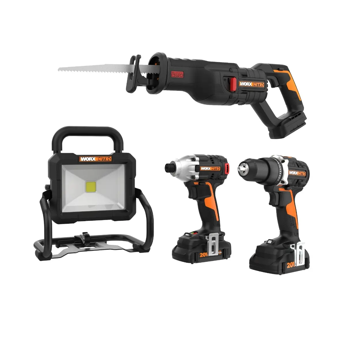 4pc Power Tool Combo Kit | WORX