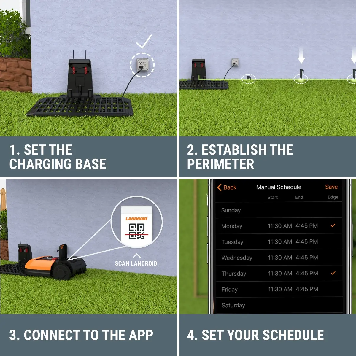 Landroid L 20V 6.0Ah Robotic Lawn Mower (1/2 Acre) | WORX