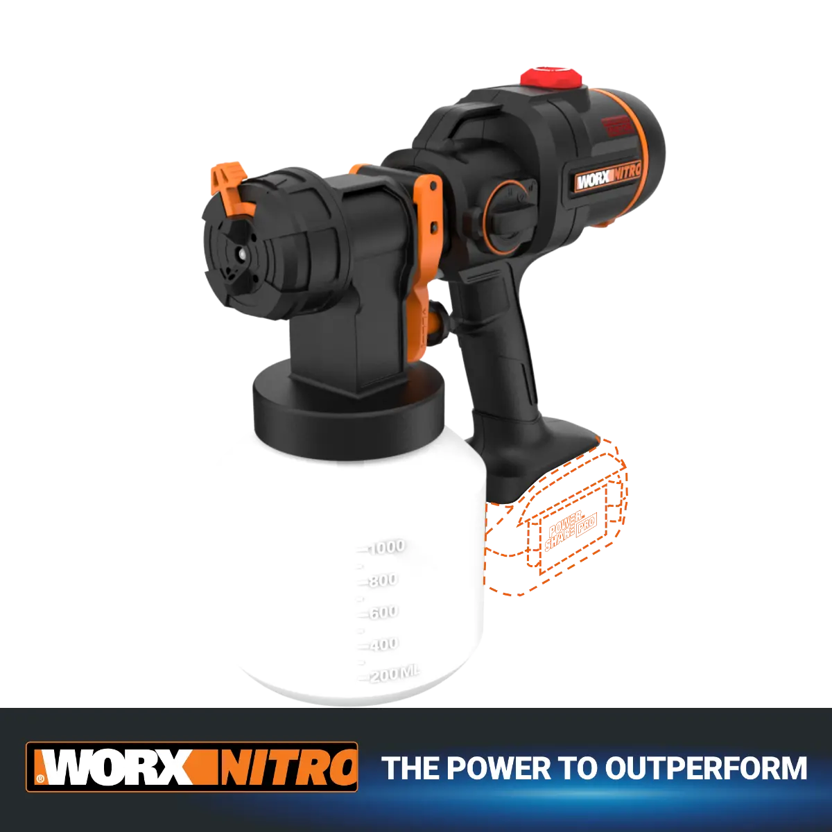Nitro 20V Cordless Paint Sprayer with Brushless Motor (Tool Only)