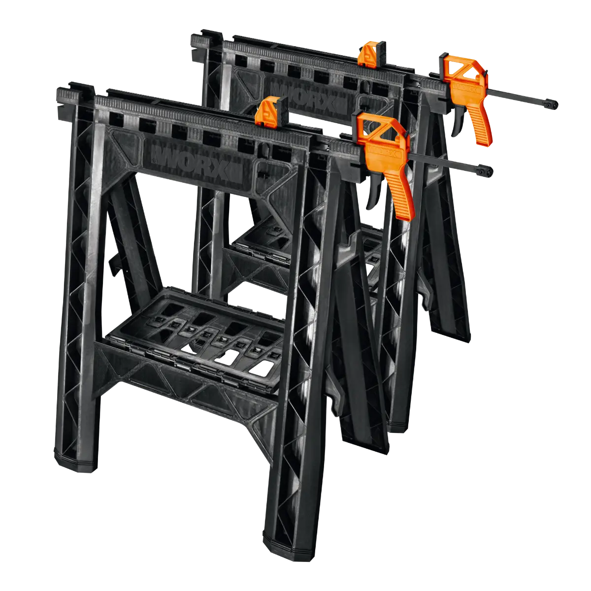 Clamping Sawhorses with Bar Clamps