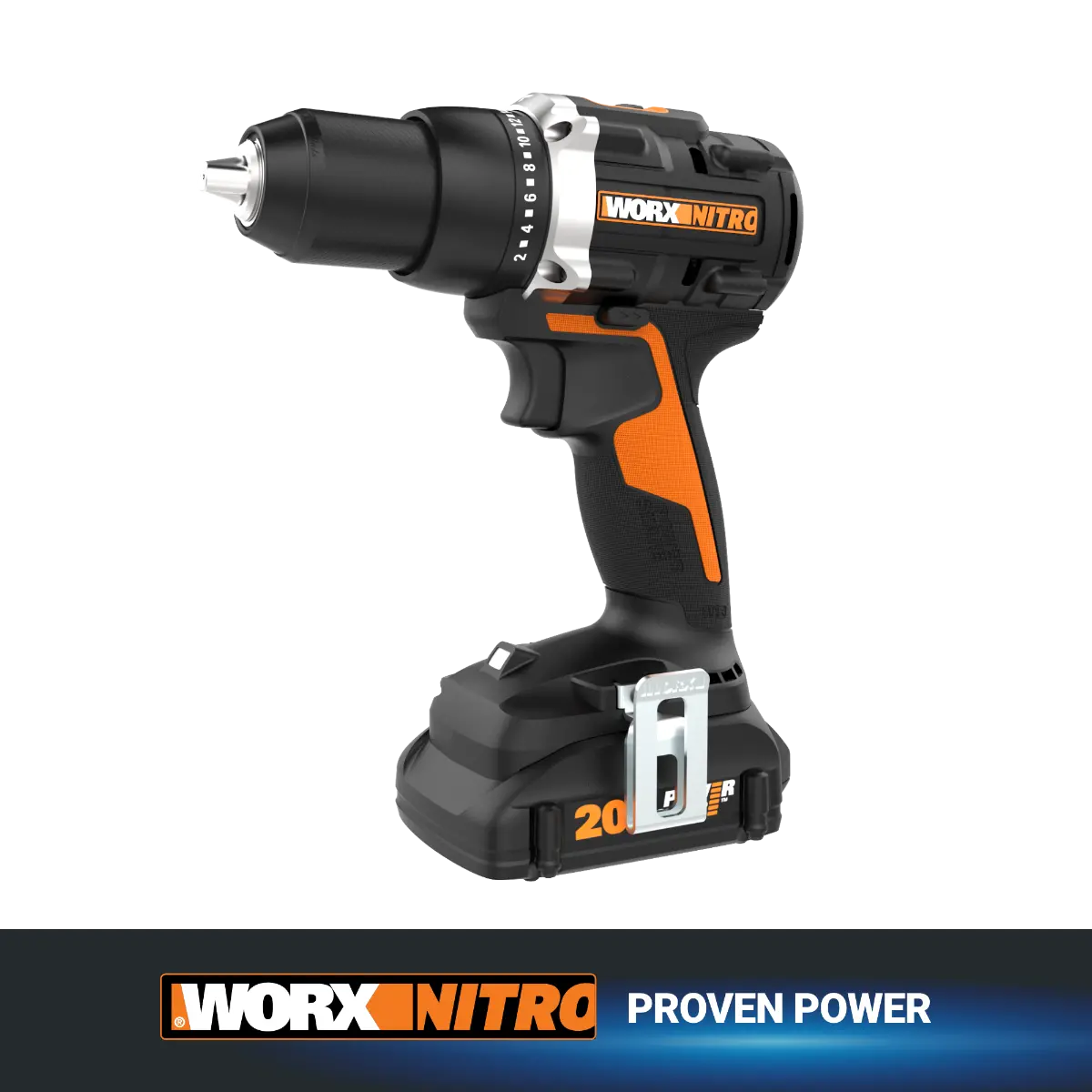 Nitro 20V Power Share 1/2" Cordless Drill/Driver with Brushless Motor Nitro 20V Power Share 1/2" Cordless Drill/Driver with Brushless Motor