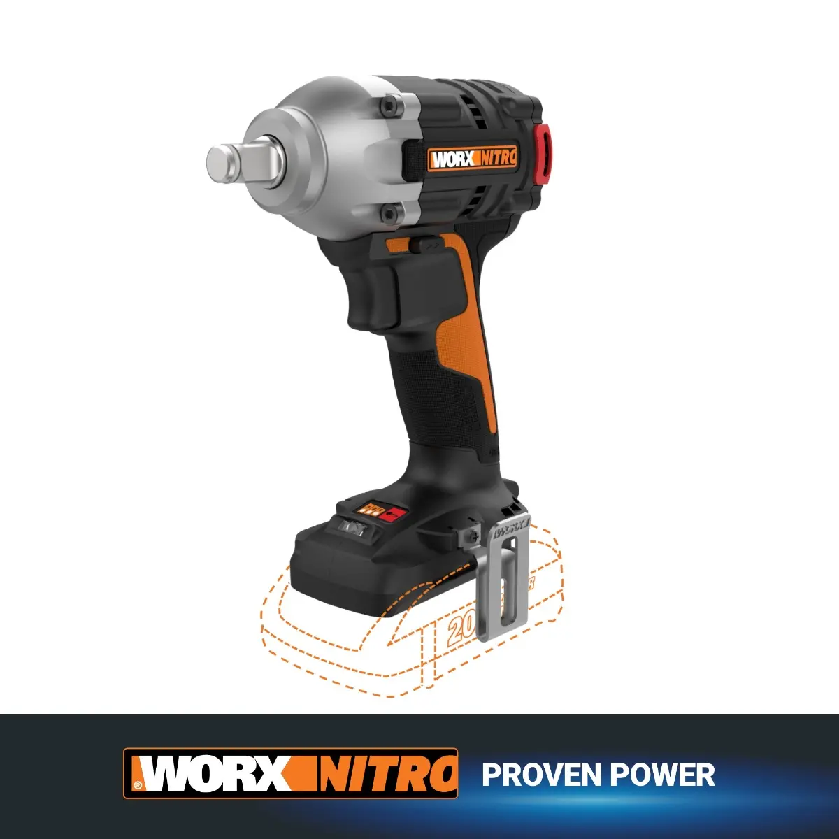 Nitro 20V Power Share 1/2" Cordless Impact Wrench with Brushless Motor (Tool Only)