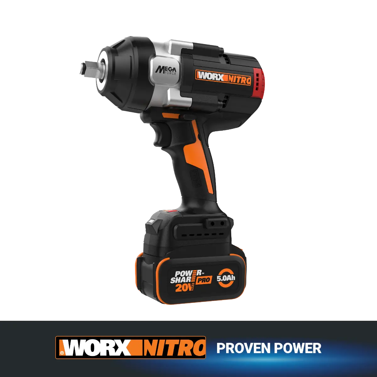 Worx Nitro 20V Brushless High Torque 1/2" Impact Wrench