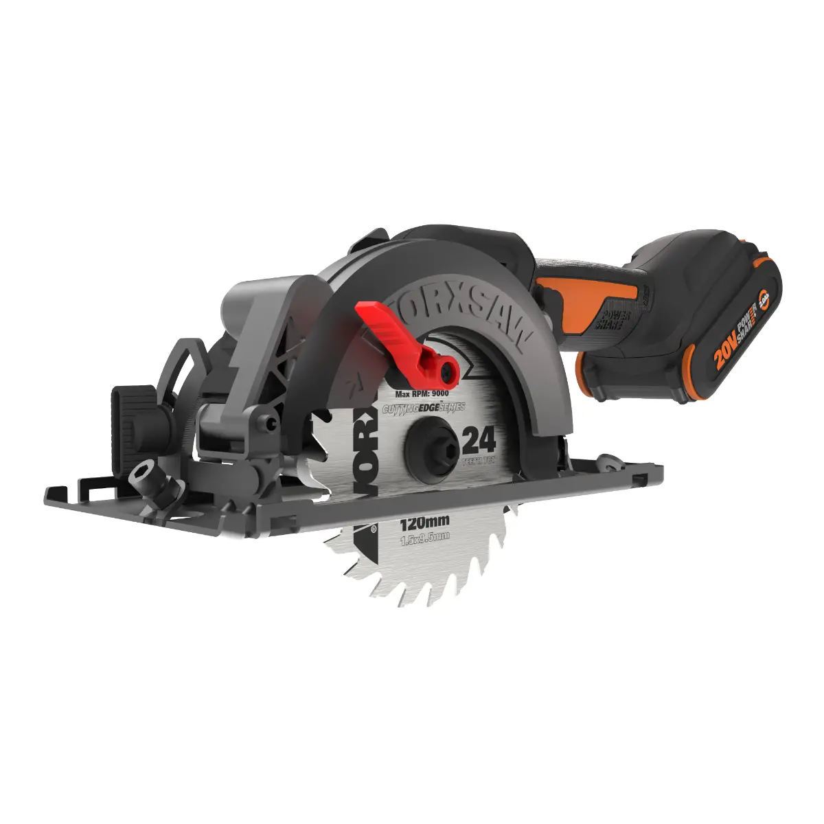 20V 4-¹⁄₂" brushless compact circular saw