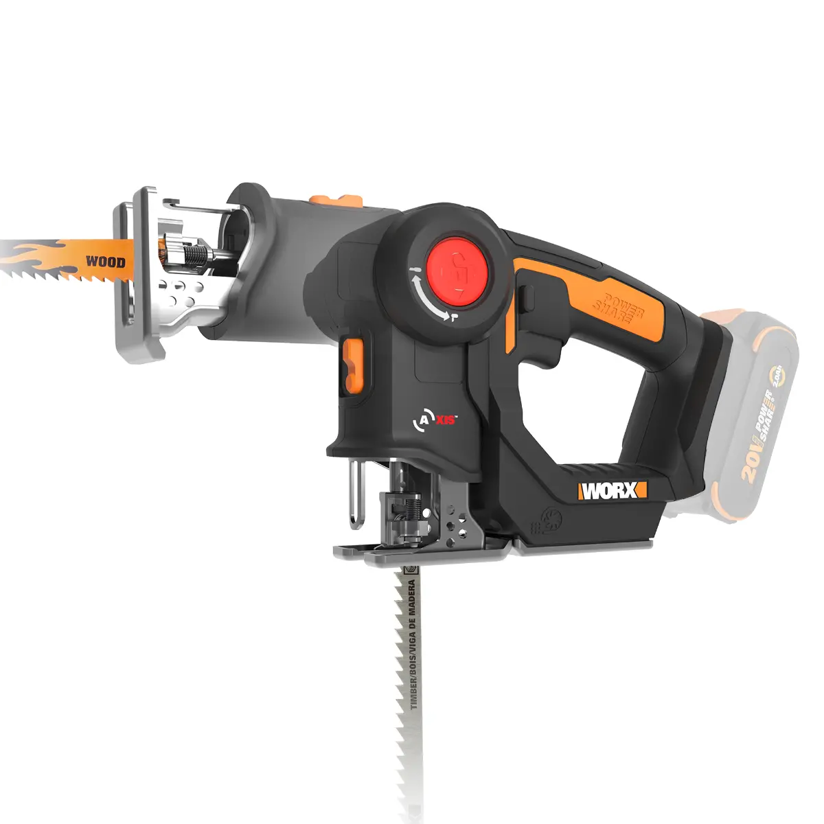 20V ¾" 2-in-1 saw - tool only