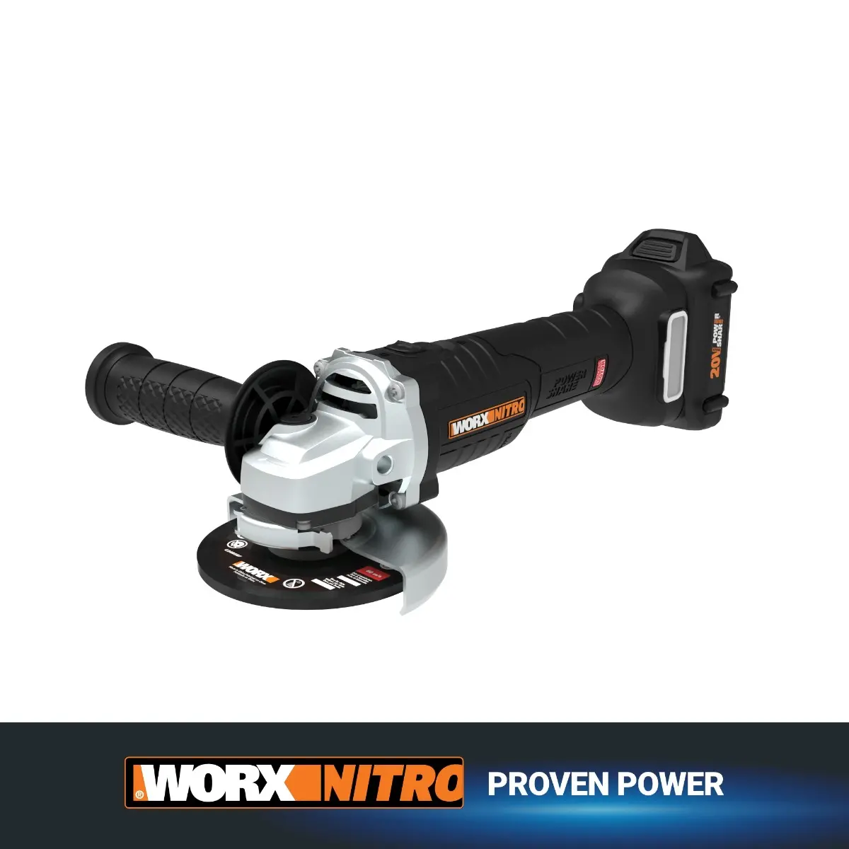 Nitro 20V Power Share 4½" Cordless Angle Grinder with Brushless Motor