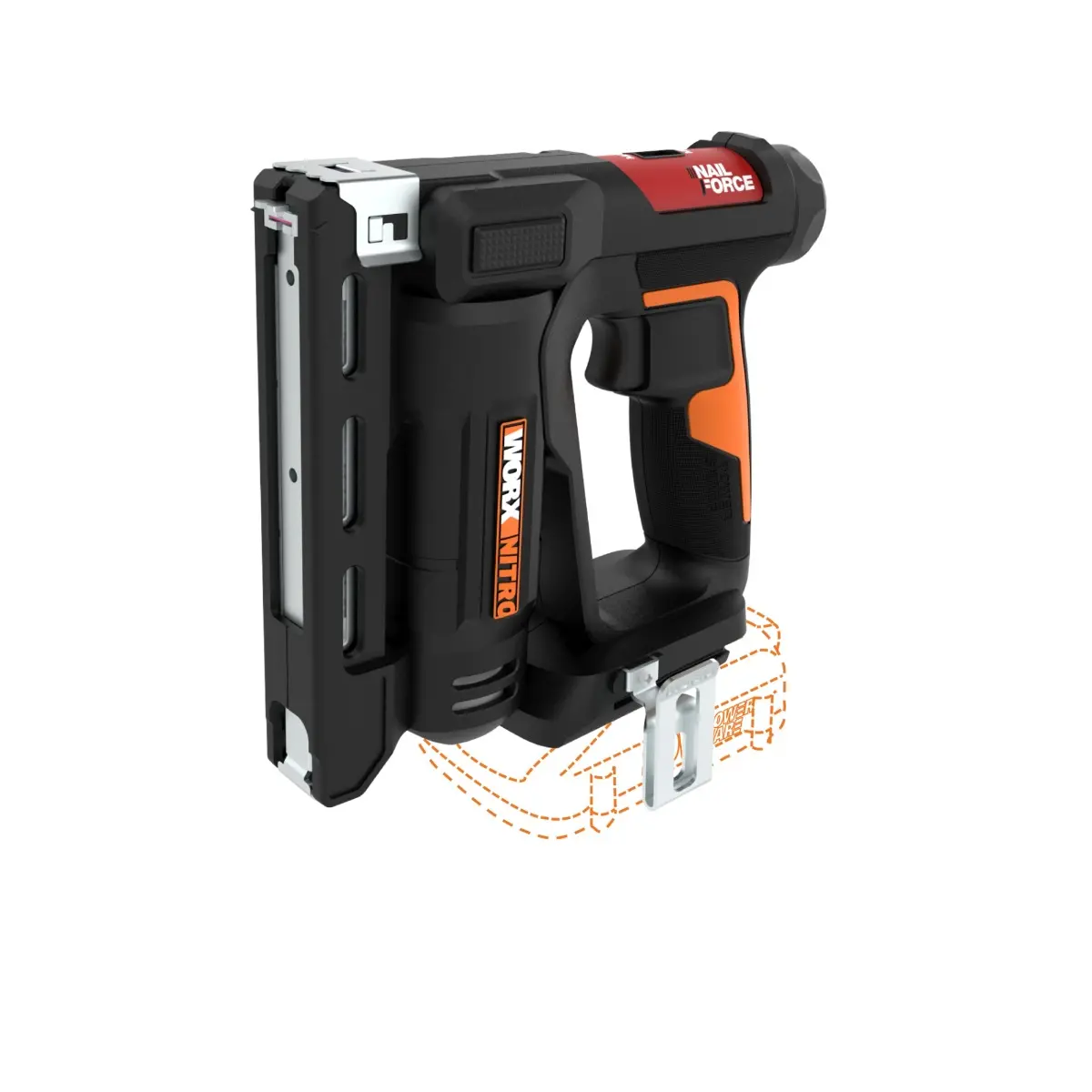 Nitro 20V Power Share Cordless 3/8" Crown Stapler with Air Impact Technology - Tool Only