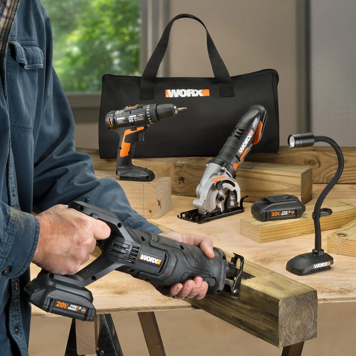 20V 4-Piece Combo Kit - WX943L | WORX