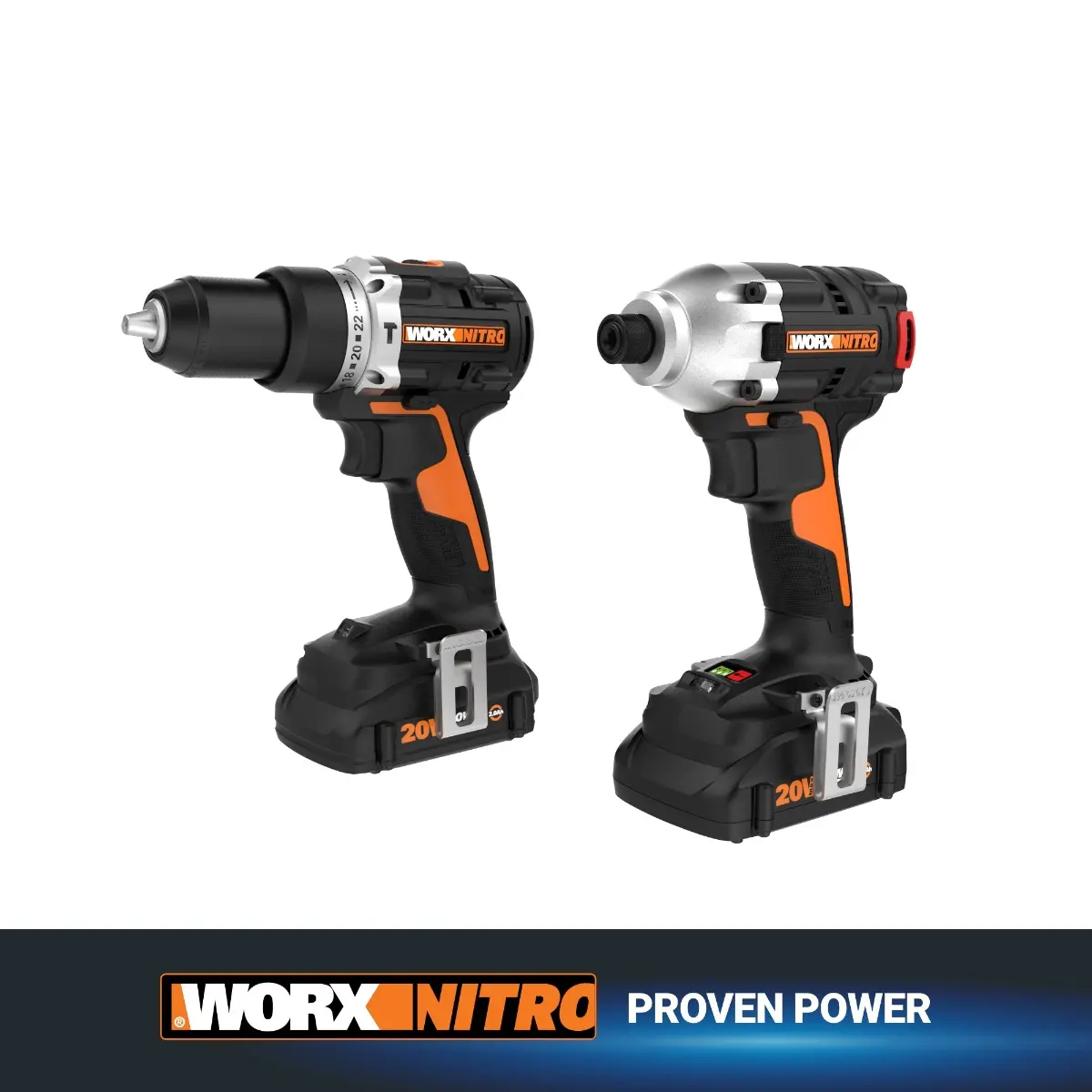 Nitro 20V Impact Driver & Hammer Drill Combo Kit