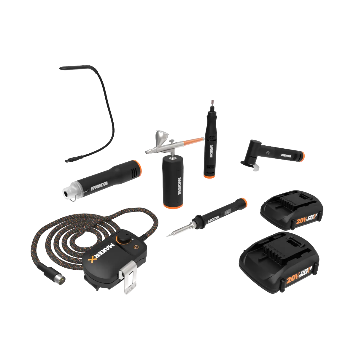 20V MAKERX 6pc Ultimate Crafting Tool Combo Kit