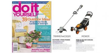 WORX Lawn Mower in Do It Yourself Magazine