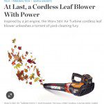 The Wall Street Journal reviews the WORX 56V TURBINE Blower
